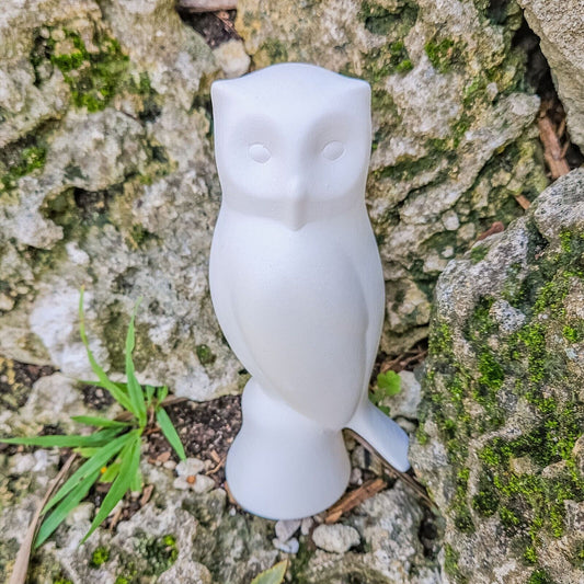 Smooth Owl 6.3" Ceramic Bisque Ready To Paint Pottery