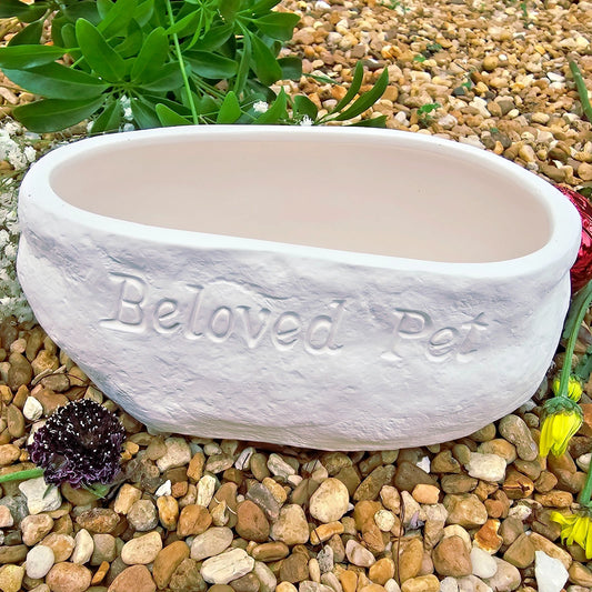 Beloved Pet Bowl 9" Ceramic Bisque Ready To Paint Pottery