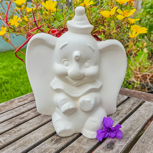 Elephant 9" IN STOCK Ceramic Bisque Ready To Paint Pottery