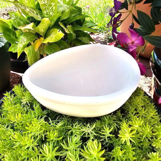 Egg Shaped Bowl 6" IN STOCK Ceramic Bisque Ready To Paint Pottery