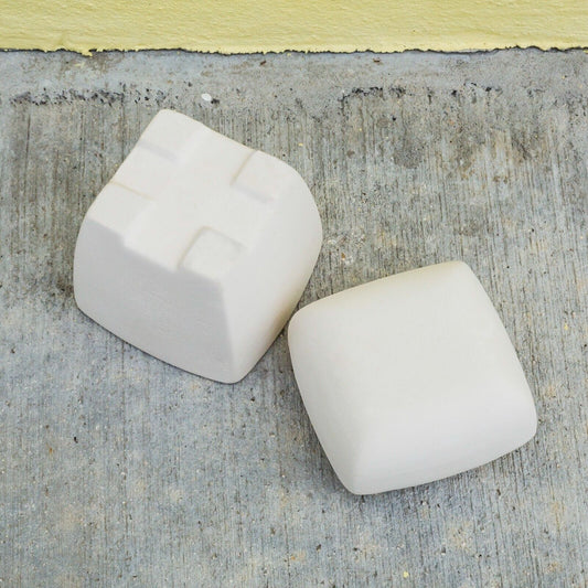 Square Jewelry Trinkets Box 3.2" Ceramic Bisque Ready To Paint Pottery