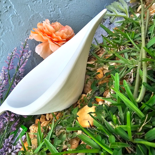 Gravy Boat Bowl 11" Ceramic Bisque Ready To Paint Pottery