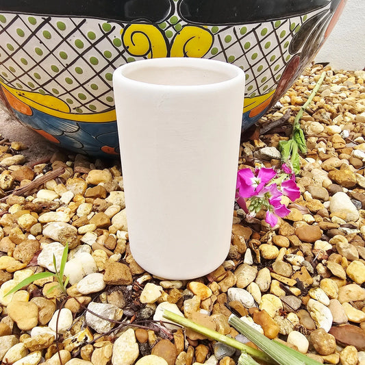 Small Smooth Cup Planter 4.3" Ceramic Bisque Ready To Paint Pottery