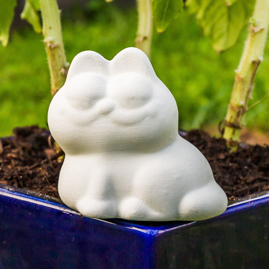 Small Sitting Cat 3" Ceramic Bisque Ready To Paint Pottery