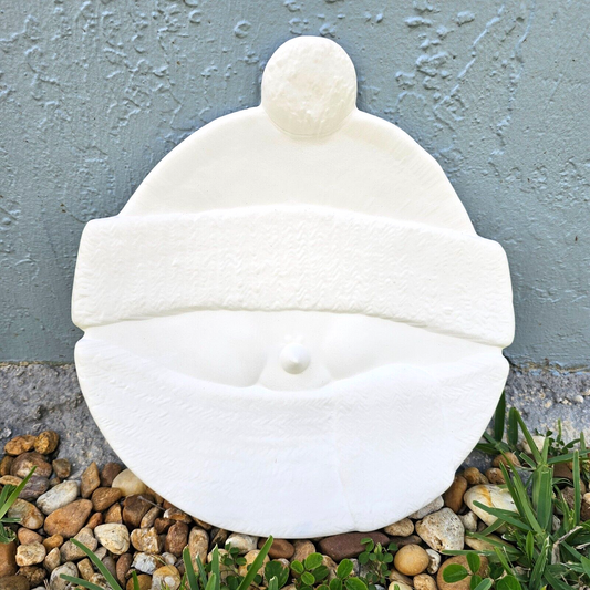 Large Christmas Snowman Dish 12" Ceramic Bisque Ready To Paint Pottery