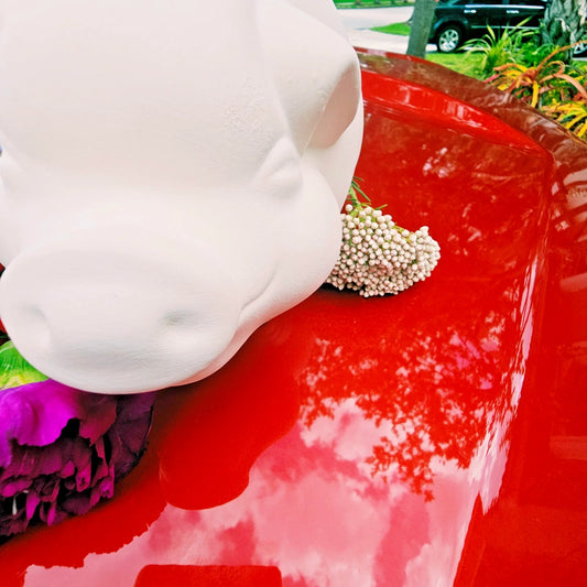 Big Fat Piggy 8.5" Ceramic Bisque Ready To Paint Pottery