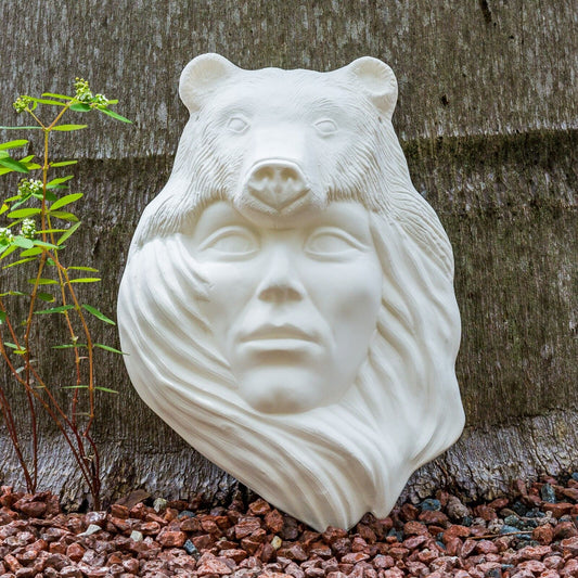 Native American Indian Bear Mask 11" Ceramic Bisque Ready To Paint Pottery