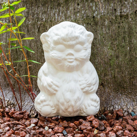 Rare Sitting Baby Bush Alien 5.5" Ceramic Bisque Ready To Paint Pottery
