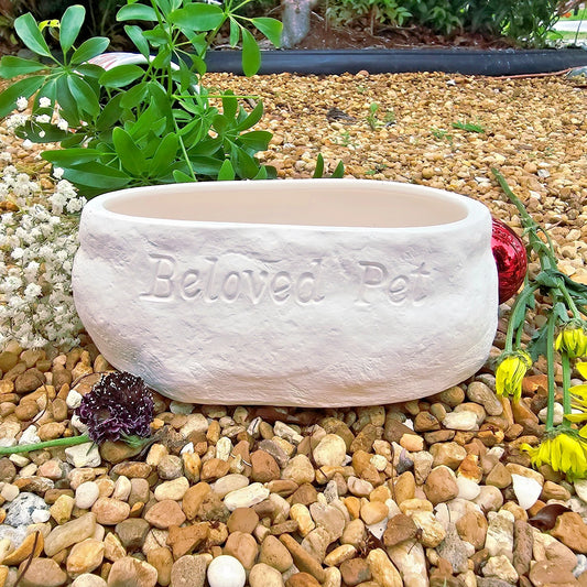 Beloved Pet Bowl 9" Ceramic Bisque Ready To Paint Pottery