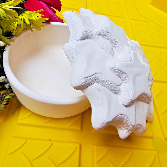 Stars Cookie Cake Box 6.75" Ceramic Bisque Ready To Paint Pottery