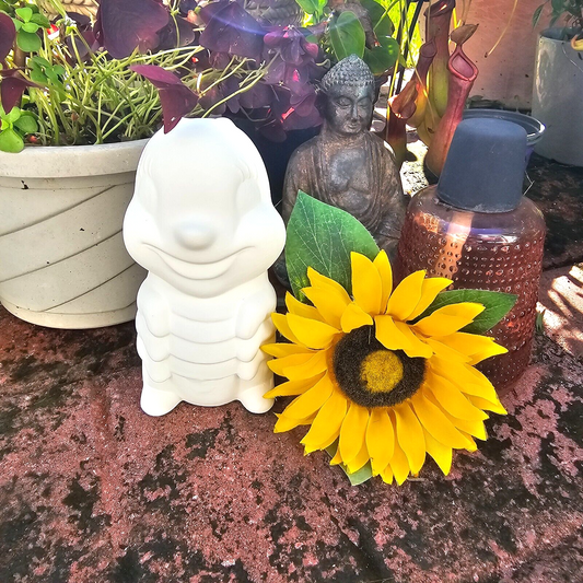 Garden Caterpillar Bug 6.5" Ceramic Bisque Ready To Paint Pottery