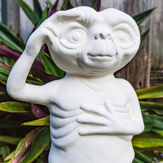 Space Alien Sci-Fi Movie 9" Ceramic Bisque Ready To Paint Pottery