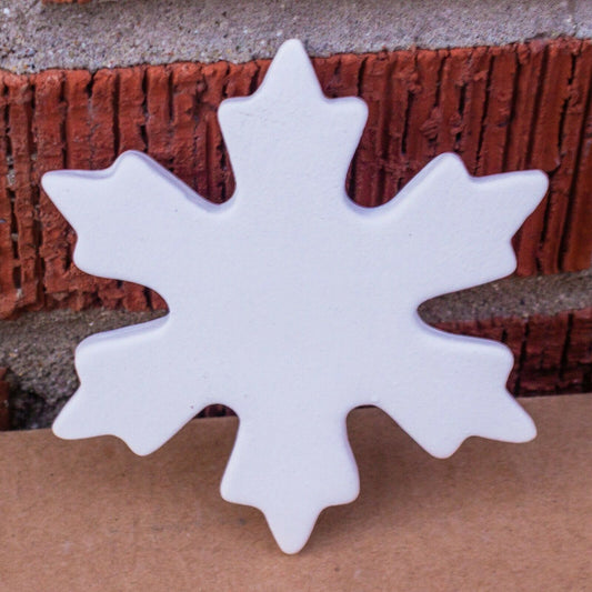 Christmas Snowflake Tile 4" Ceramic Bisque Ready To Paint Pottery