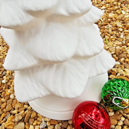 Christmas Tree With Base 12.5" Ceramic Bisque Ready To Paint Pottery
