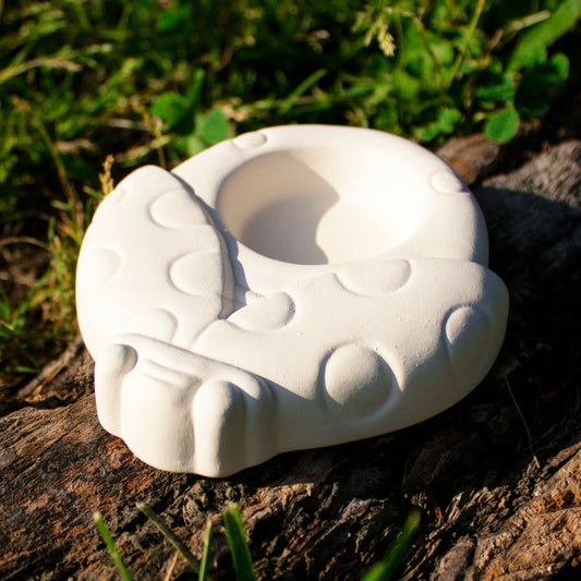 Ladybug Tealight Candle Holder 4" Ceramic Bisque Ready To Paint Pottery