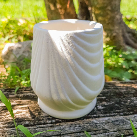 Elegant Cup 3.6" IN STOCK Ceramic Bisque Ready To Paint Pottery